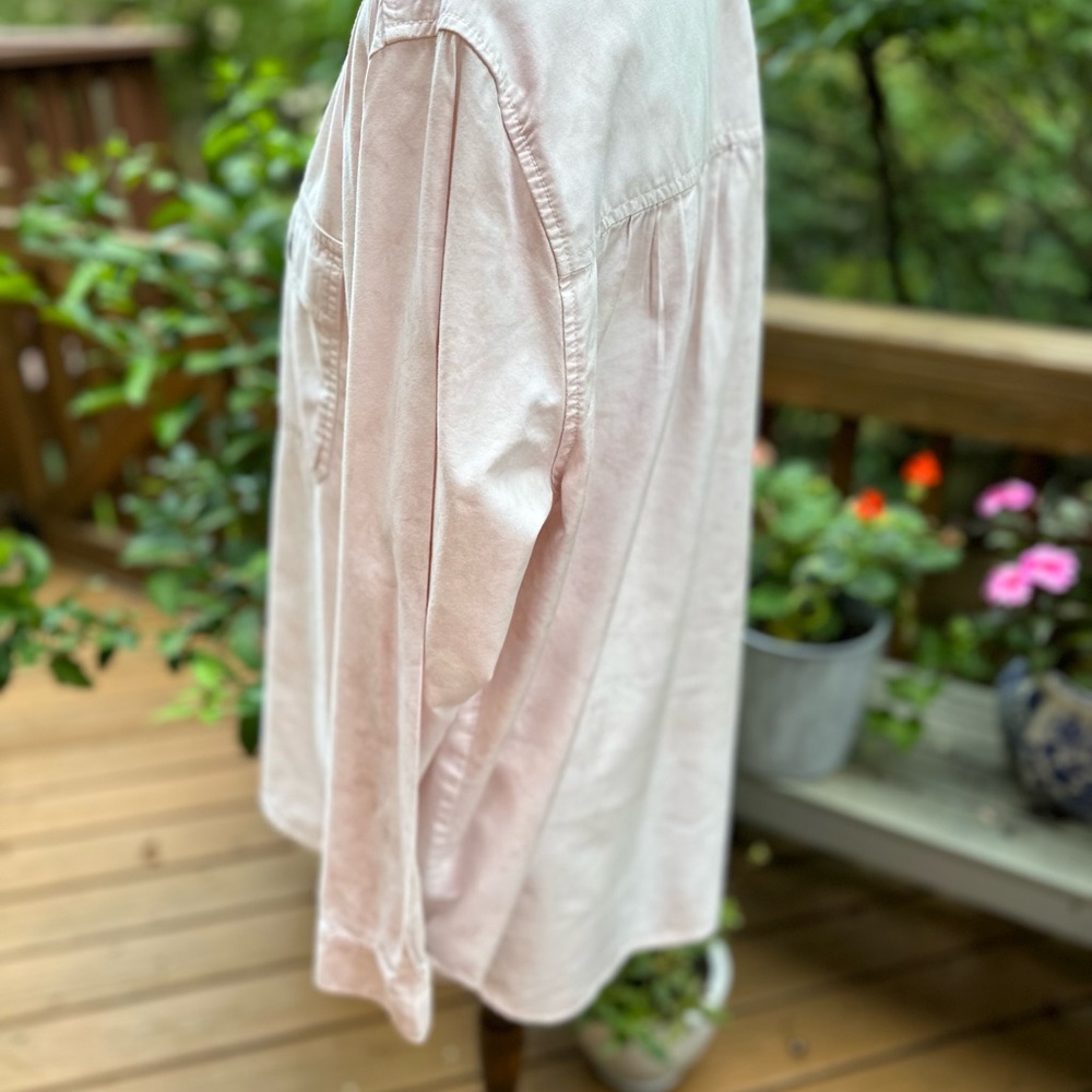 Target Universal Thread Light Pink Button Down Po… - image 3